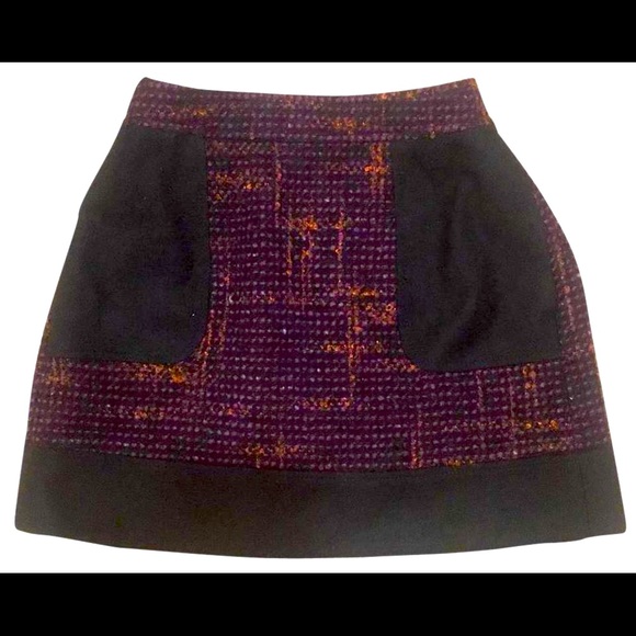 Red Valentino skirt with packets fully lined back zipper tweed 100% authentic - Picture 11 of 11